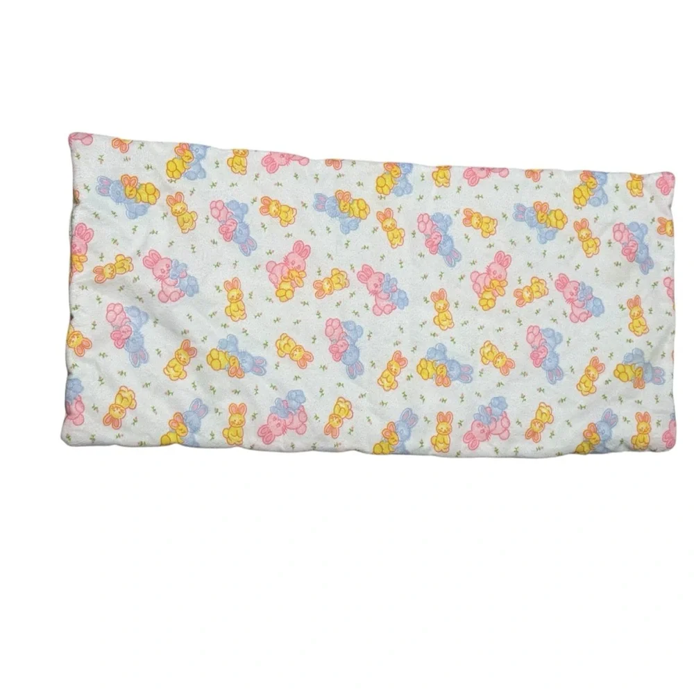 Cute Bunny Print Baby changing mat/ bassinet pad liner 11”x23” 90s‎ Y2K - Picture 3 of 7